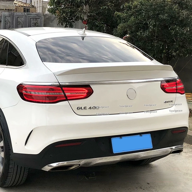 For Mercedes Benz GLE Class GLE Coupe C292 2015 2016 2017 2018 2019 GLE300 350 400 AMG Rear Trunk Lip Spoiler Wing