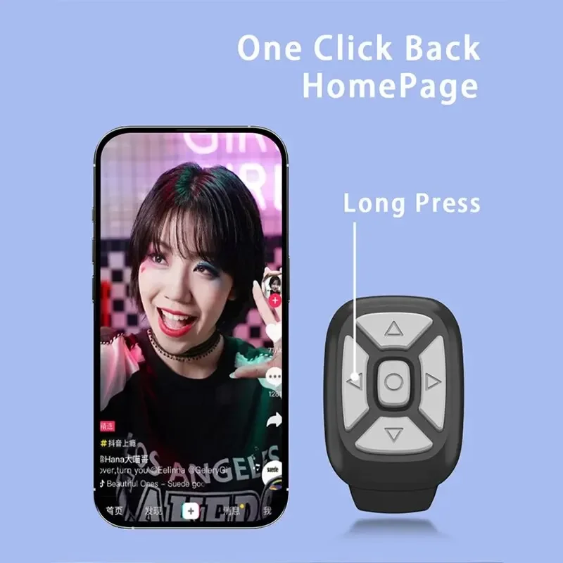 Wireless Bluetooth Mobile Selfie Lazy Instant Music Video Remote Control Ring Mobile Phone Bluetooth Controller For Xiaomi Apple image 2