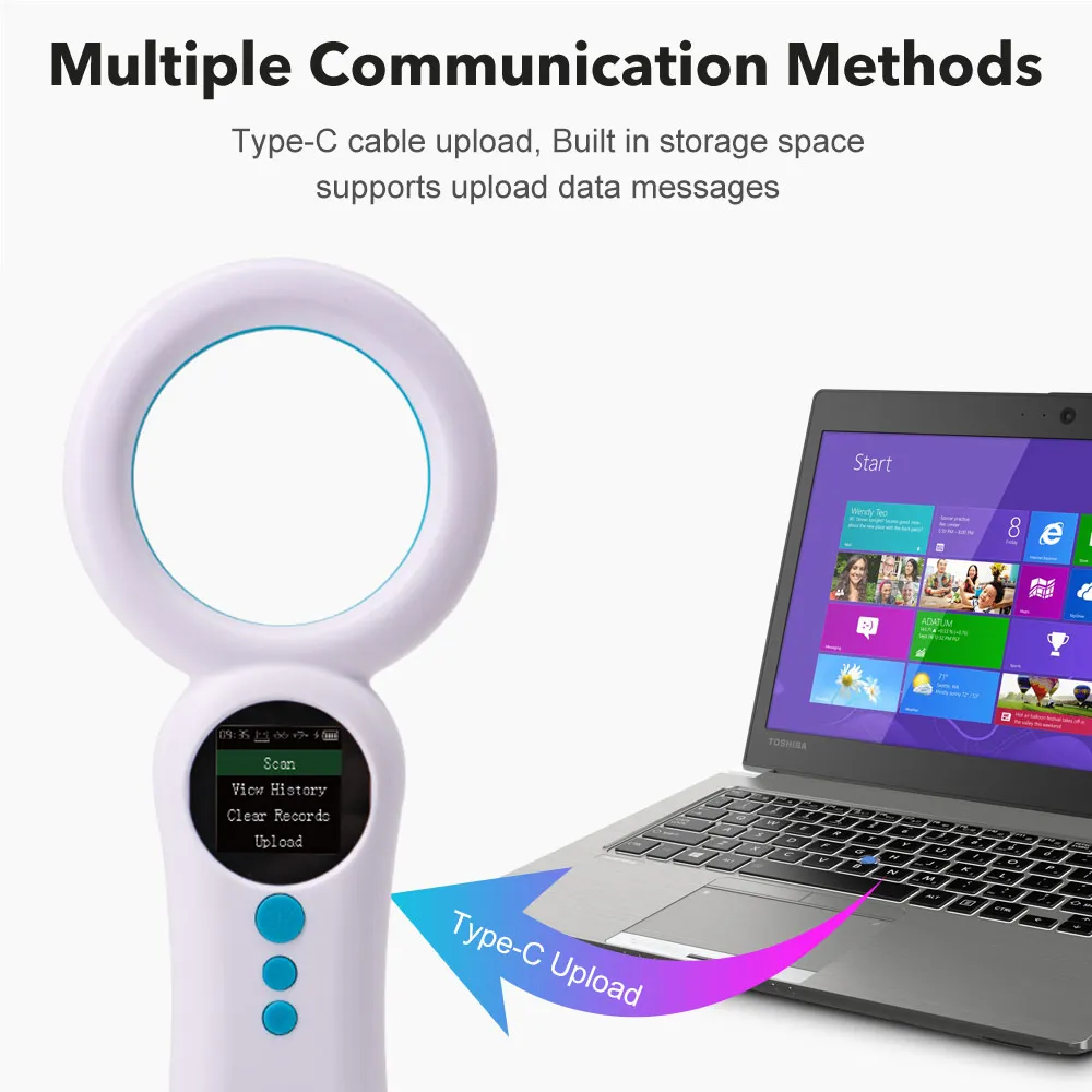 Boland W92 134.2KHz/125KHZ Animal Microchip Reader Animal Chips Scanner Cat Microchip Scanner Chip Scanner For Dogs