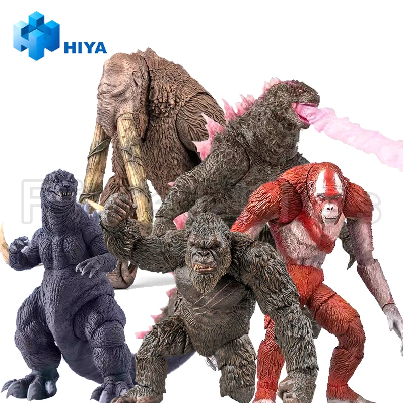 18CM HIYA Action Figure Exquisite Basic Series Godzilla X Kong The New Empire Godzilla Skull Crawler Godzilla 2014 Anime Toy