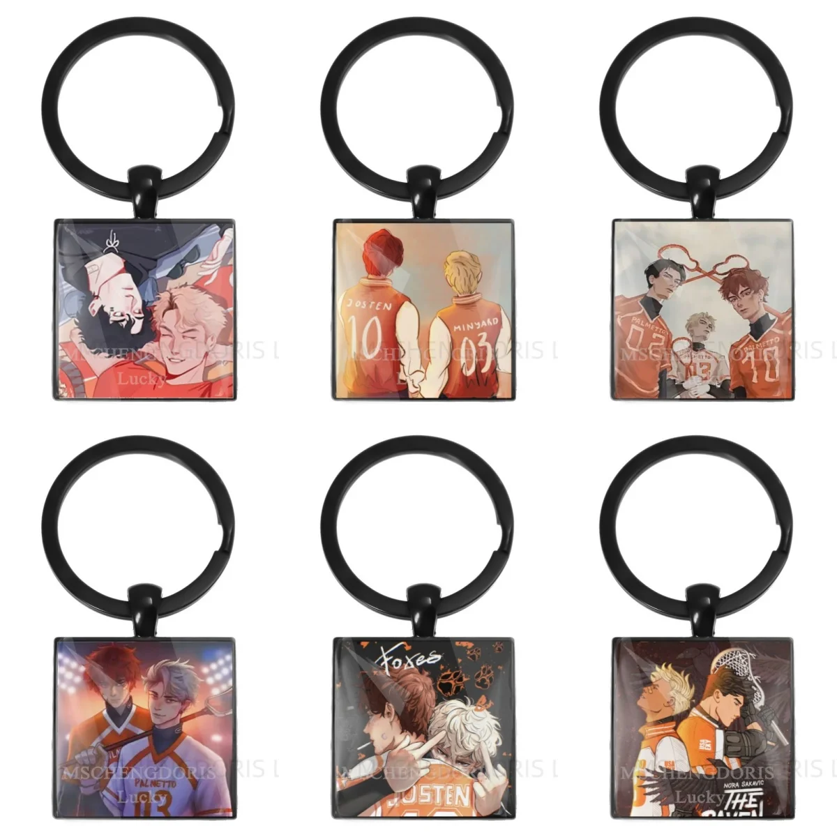 The Foxhole Court Foxes Palmetto State, debe que lo sabe cómo muere colgante cuadrado 25mm llavero colgante encanto joyería regalo