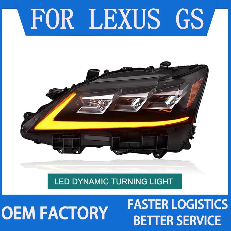 

1 Pair LED Headlight Assembly for Lexus GS GS250 GS350 2012-2015 Plug and Play with LED DRL Dynamic Turning Rear Tail Lamps