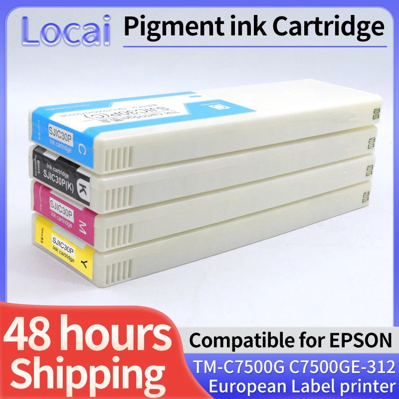 

300 мл SJIC30P, совместимый с Epson TM-C7500G TM-C7500GE TM-C7500GE-312, принтер этикеток SJIC30P, картридж с пигментными чернилами