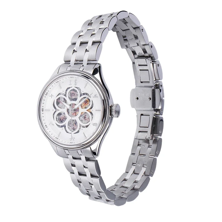 SanYuan Sapphire Crystal Luxury Business Automatic Mechanical Watch Women's Waterproof Watch Women's Mechanical Watch