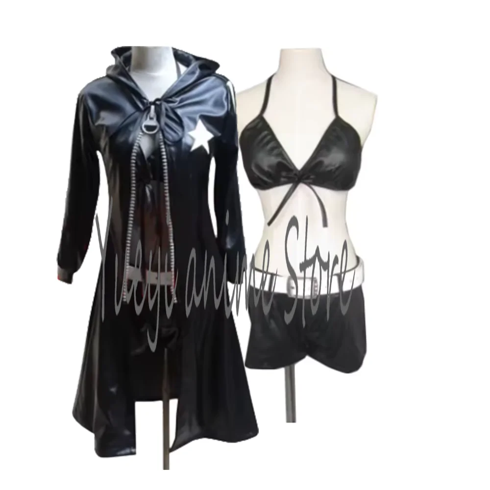 

Women's Cosplay BRS Black Dress Rock Cosplay Shooter Costume Sexy Black Windbreakers Full Set Adult Unisex ---- customized