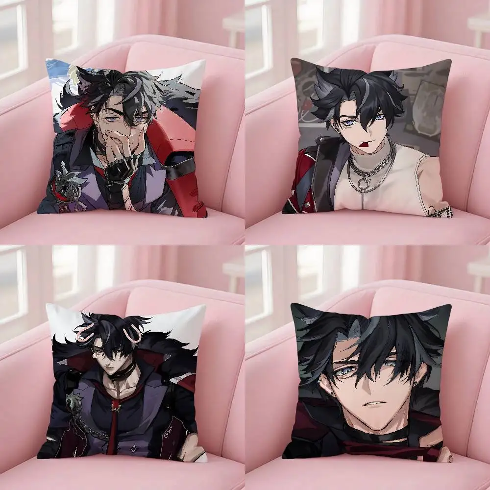Kawaii Wriothesley Cushion Cover For Living Room Bedroom Sofa Square Office Decorative Pillowcase Soft Throw Pillows Gift