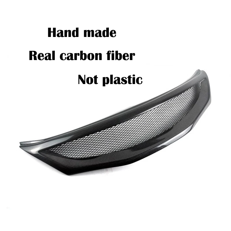 No Logo Real Carbon Fiber Front Bumper Grille Air Intake Grill For Subaru Impreza 10th 2.0R 2.5T WRX STI 2007 - 2010 Car Styling