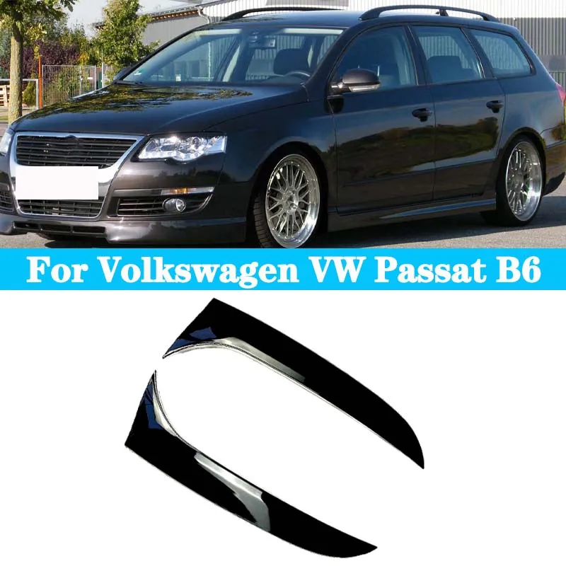 

For Volkswagen VW Travel Version Passat B6 Wagon Car Rear Window Side Spoiler ABS Spoilers Splitter Gloss Black Auto Accessories