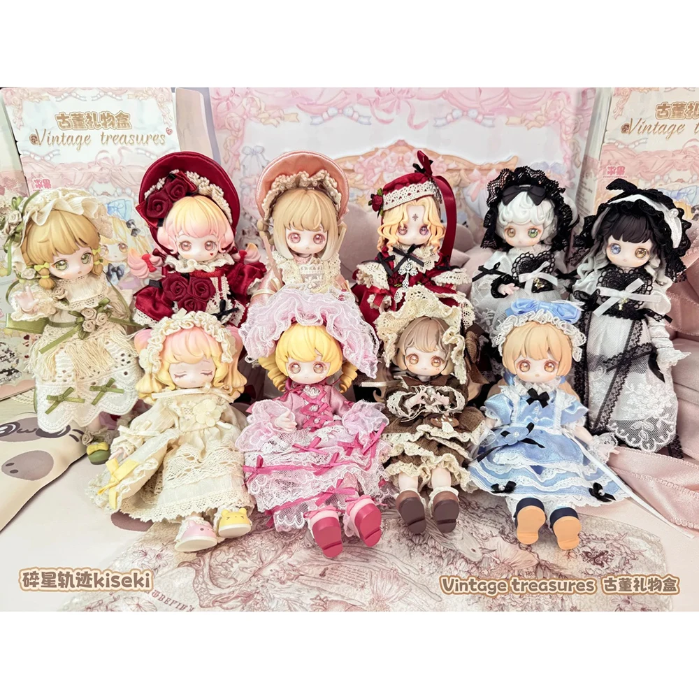 

Винтажная серия Treasures, подвижная кукла, слепая коробка, масштаб 1/12, коллекционный орнамент Bjd, модная ручная идея для подарка