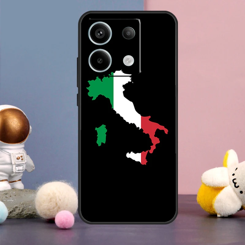  Italy Flag Case For Xiaomi Redmi Note 9 10 11 12 13 Pro Plus 12S 11S 10S 9S Remdi 12 13 C 9C 10C Cover