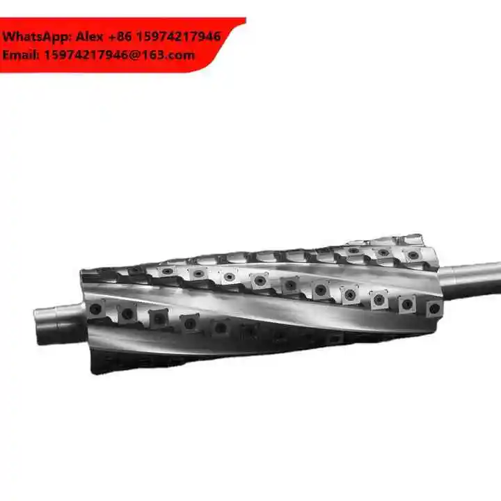 KWS Changeable Knife Alloy Tipped Helical Cutting Wood Cutter Head Tct Spiral For Planer Cutter