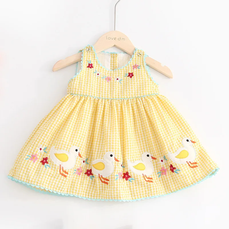 

Baby Girls' Cotton Stylish and Comfortable Lace Trimmed Flower Dress Perfect Dresses for Girls Kids Flower Girl Dresses