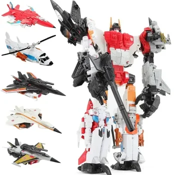 5in1 Superion HZX Transformation Toys Anime Action Figure KO G1 Robot Aircraft Engineering Vehicle Model No Box