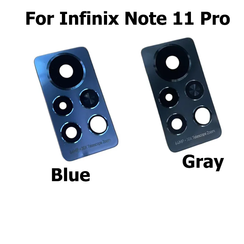 For Infinix Note 11 Pro X697 Rear Back Camera Glass Lens With Glue Sticker For Infinix Note 10 8 8i 7 Lite