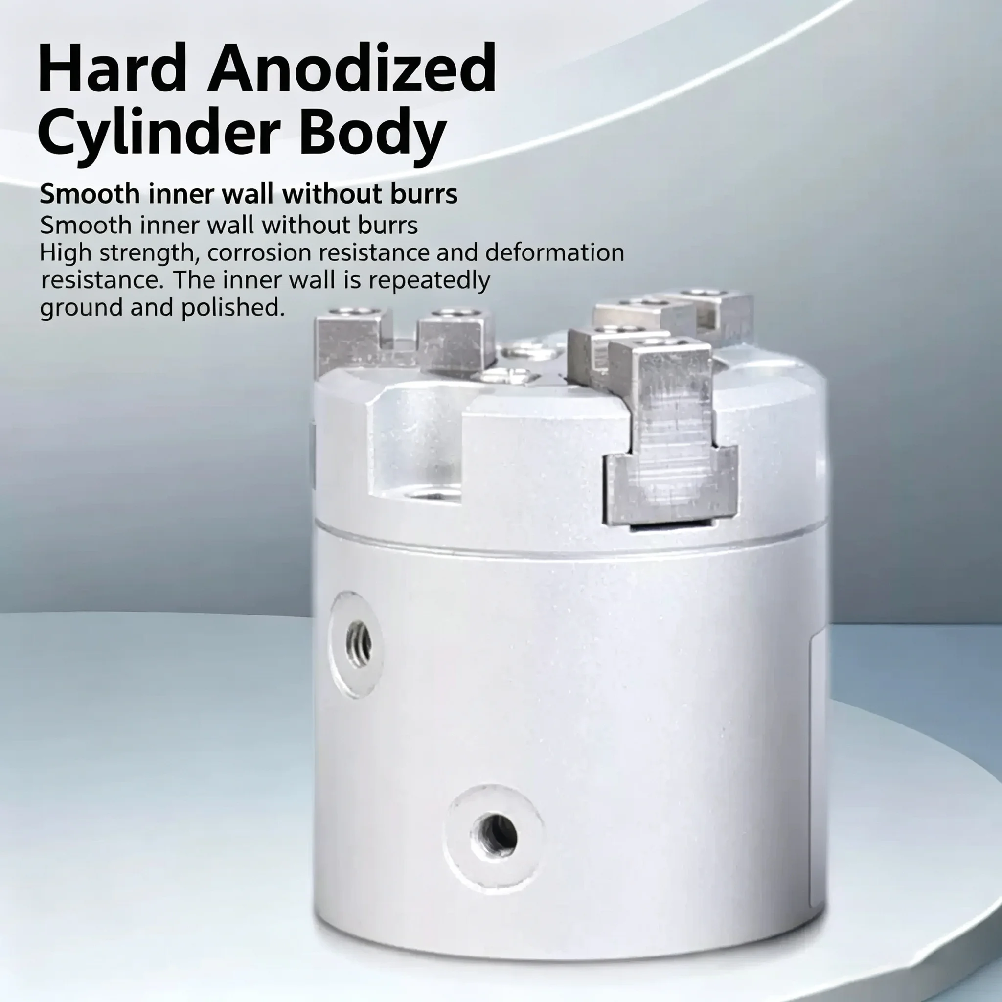 HFCX Four Claws Finger Pneumatic Cylinder Claw Parallel Fixture HFCX Bore16/20/25/32/40/50/63 Parallel Opening And Closing Type