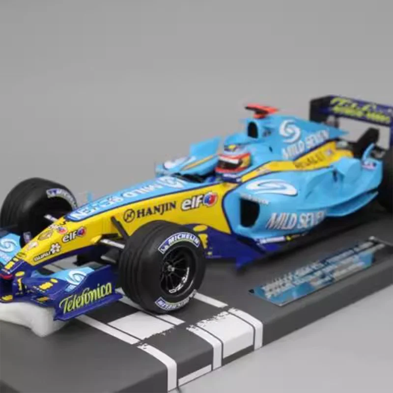 Nouveau en Stock F1 1:18 2005 Minichamps Renault Alonso R25 brésil Grand Prix Simulation Miniature résine modèle de voiture de course jouets cadeaux