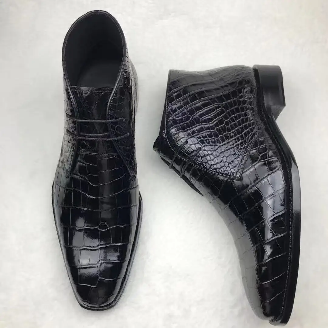 chue new men formal shoes male dress shoes men corodile boots shoes wedding date Business office winter shoes bridegroom view 2