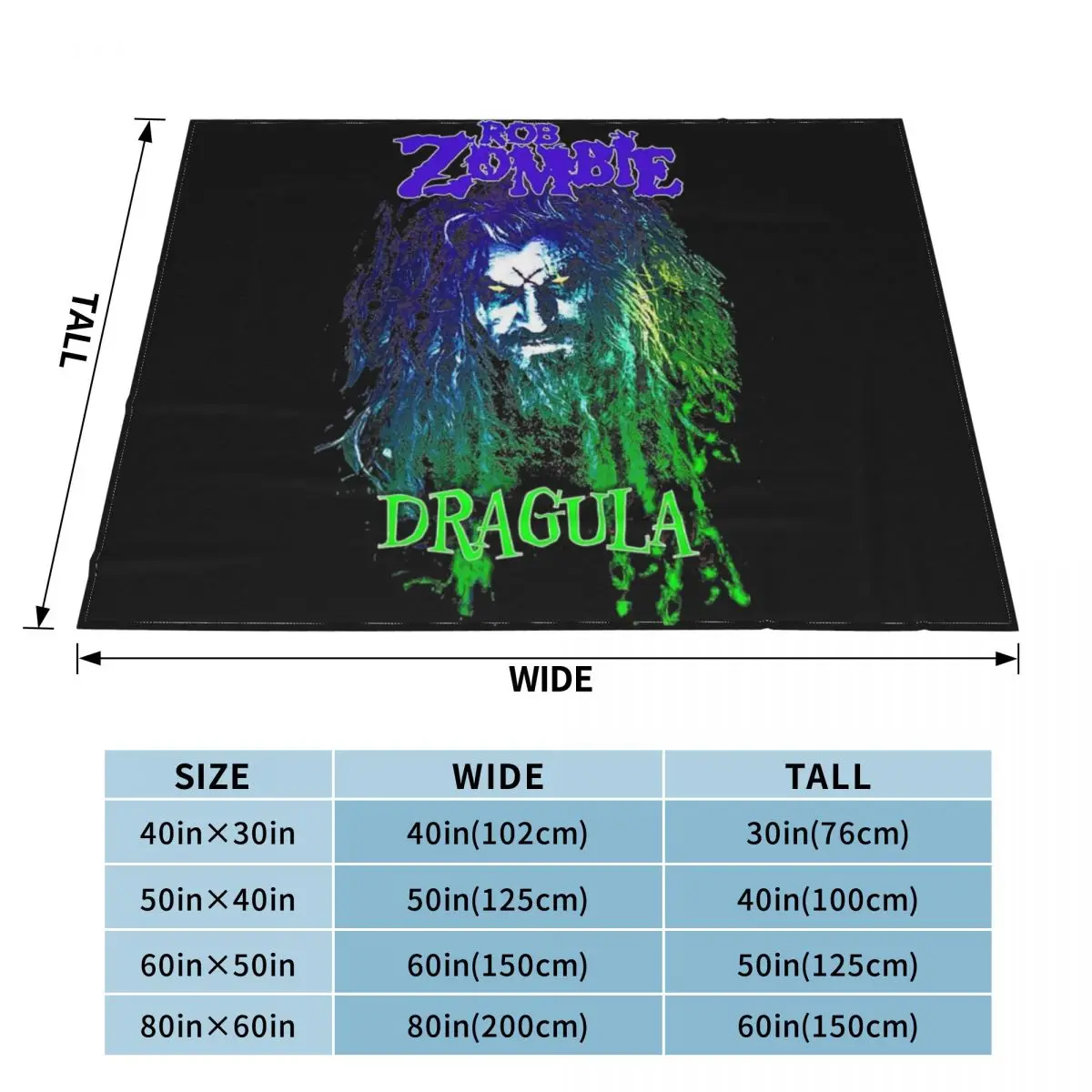 Rob Zombie - Dragula Throw Blanket Blanket For Sofa Flannel Blanket Blanket Sofa