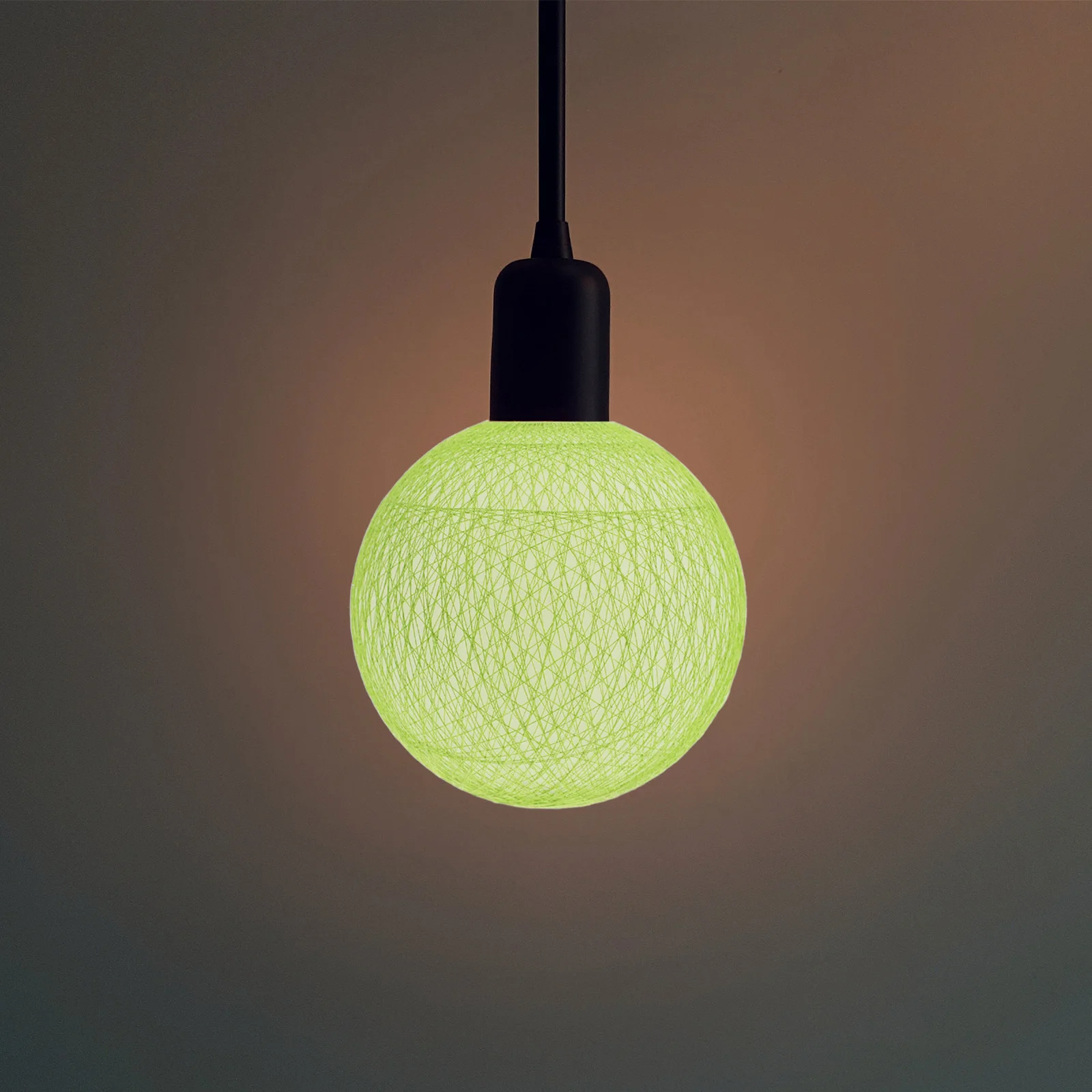 

Globe Lampshade 21mm Hole Green Wire Round Cover for Pendant Light Shades Decorative Replacement Hanging Lamp Shades Ceiling