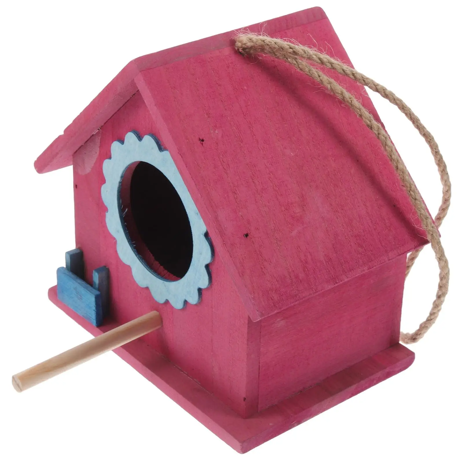 

Wooden Bird House Nest Birdhouses for outside Feeder Birds Decoration Hanging The Small Parrot Decorative