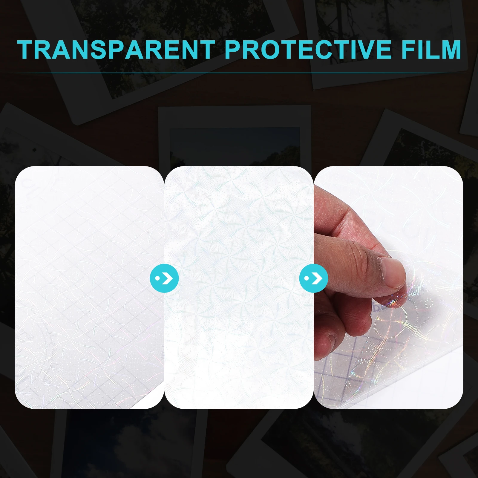 

10pcs Waterproof Photo Laminating Sheets Cold Shrinkable Protective Film For Cards Pictures Files Clear Sealing Film For