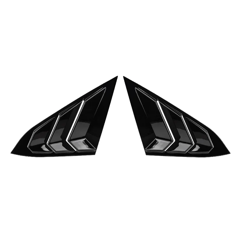 For Honda Civic 2016-2021 Sedan Rear Side Vent Quarter Window Louver Cover Triangular Window Trim Accessories