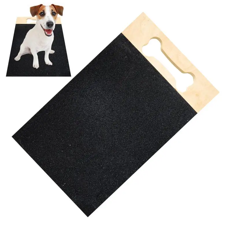 

Dog Scratching Relief Pad Wood Dog Scratcher Board Paw Care Trimming Grinding Sandpaper No Debris Falling Wear-Resistant For Pet