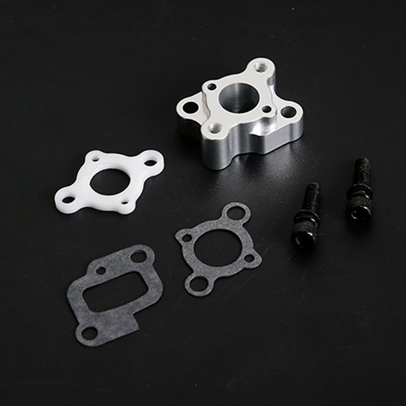 CNC Intake Manifold Set For 23-30.5CC Gas Engine For 1/5 HPI Baja 5B 5T 5Sc Losi 5Ive T Rovan King Motor Rc Car Parts