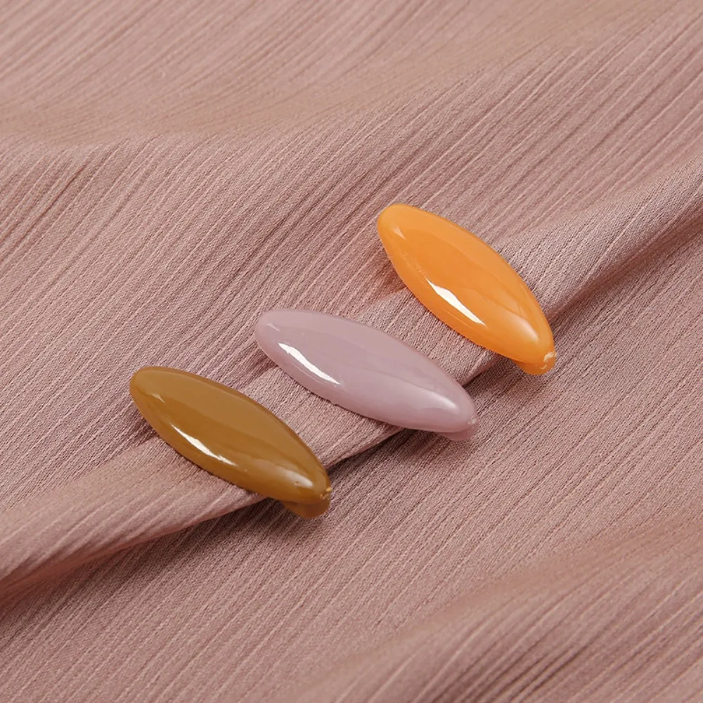 8pcs/set New Solid Color Plastic Brooch Needle Elegantly Fix Scarf Safety Pin Scarf Accessory Brooch