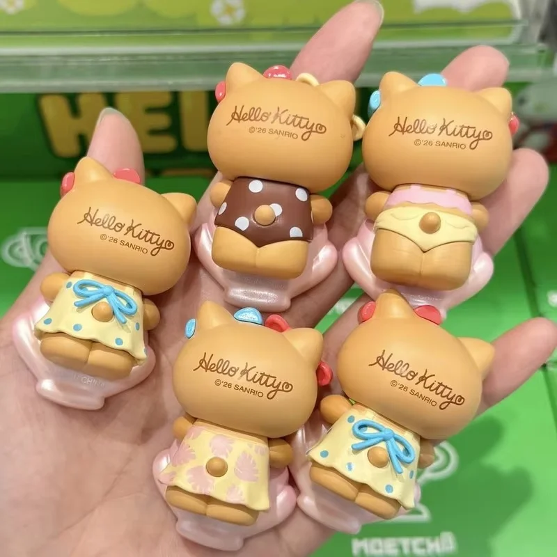 Toptoy Hello Kitty Beach‑Themed Blind Box Cute Lying Figurine Phone Sticker Collectible Trendy Toy Desktop Decor Gift For Girls view 4