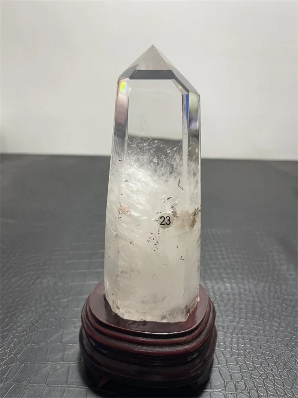 

Defective product 1112g natual crystal healing clear quartz point wand tower