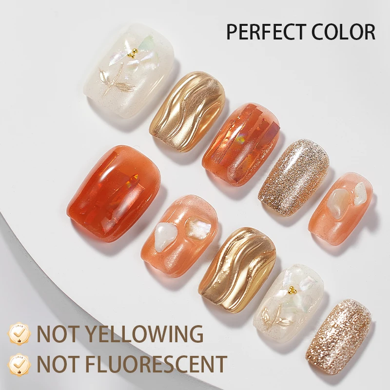 PERFECT COLOR Gel Top Coat for Chrome Nail Powder 12ml Clear No Wipe High Gloss Top Coat Easy Application