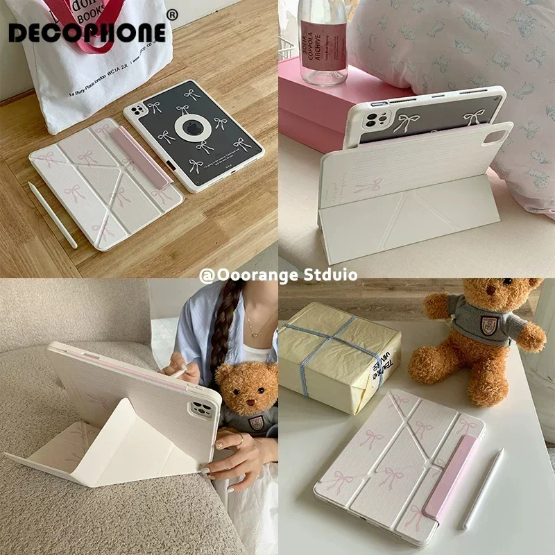 Blue Star Magnetic Buckle 720° Magnetic Ring Tablet Case For iPad Pro 11 12.9 13 M4 M5 Shell 8.3 9.7 10.2 7Tth-11th Air8