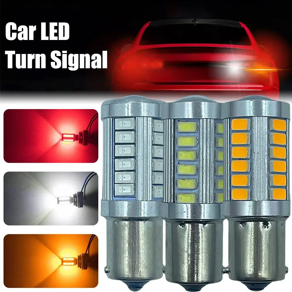 1pcs Car Led Bulb 1156 1157 5730 5630 33smd White Turn Reverse Backup Signal Lights Brake Parking Lamps I7t1