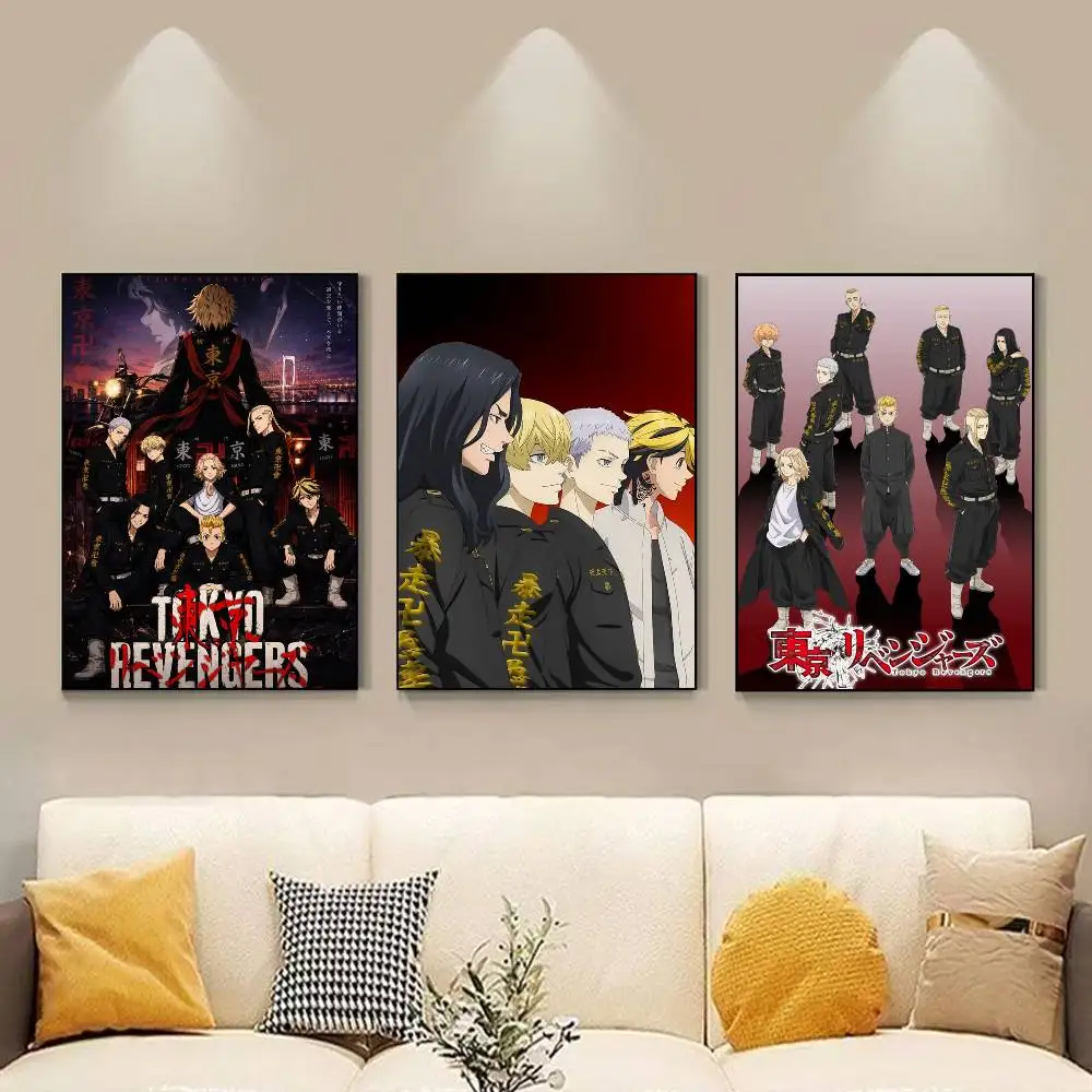 Anime Tokyo Revengers Poster HD Self Adhesive Waterproof Wall Art Ideal for Home Office Dorm Gift