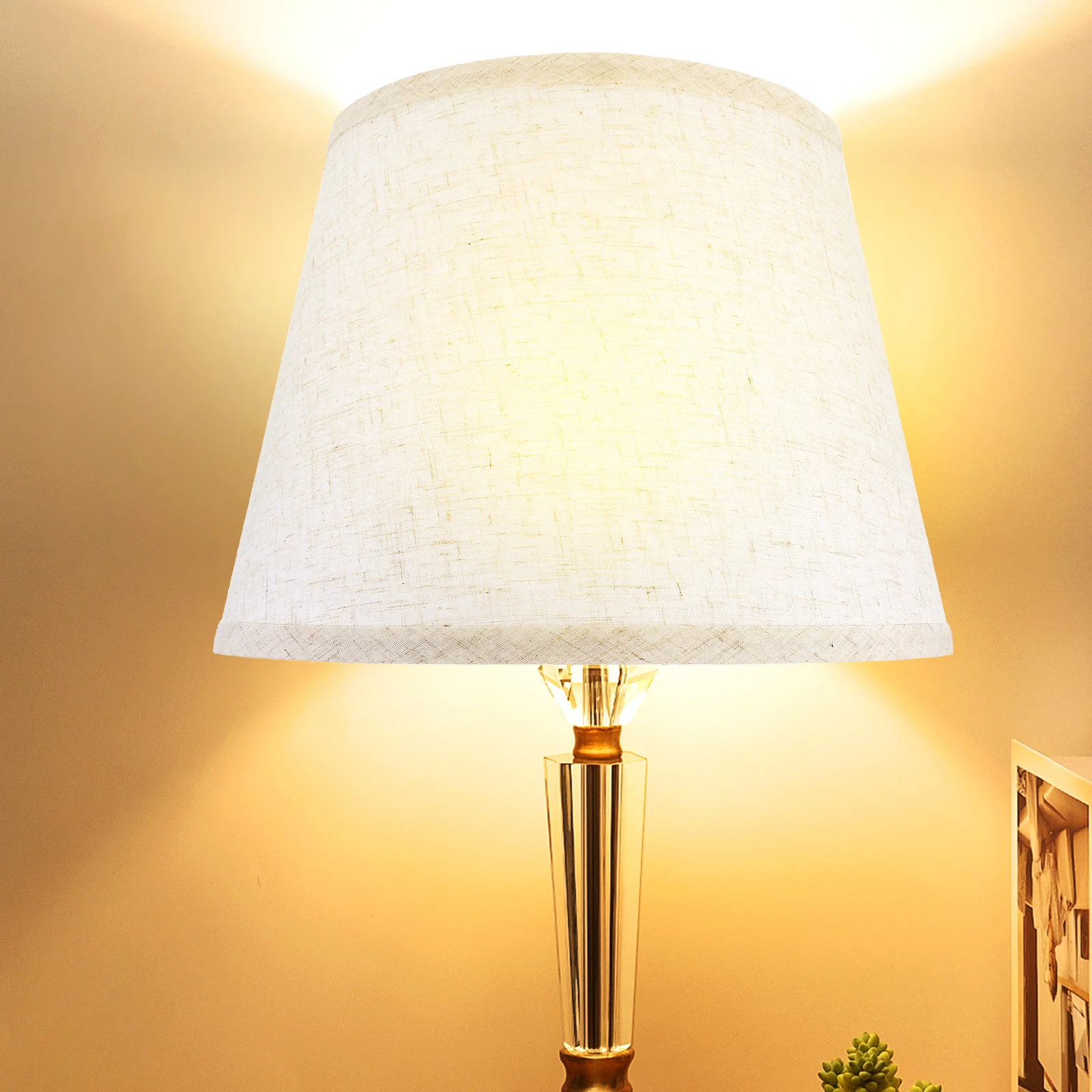 Fabric Chandelier Lampshade Shades for Floor Cloth Ceiling Desk Retro Style Barrel Detachable