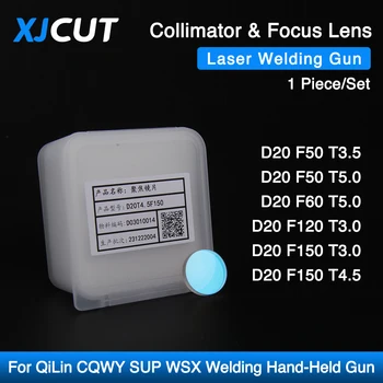 XJCUT D20 F50/60/120/150mm Lente di Saldatura Laser Collimatore e Lente di Fuoco Per WSX QiLin CQWY SUP Saldatura Laser Testa di Pistola Palmare