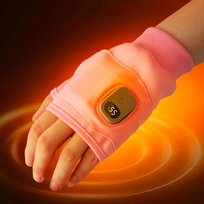 Smart Electric Heating Gloves Three Levels of Temperature Adjustment Waterproof Touch Screen Heated Gloves Suitable Warm Gloves