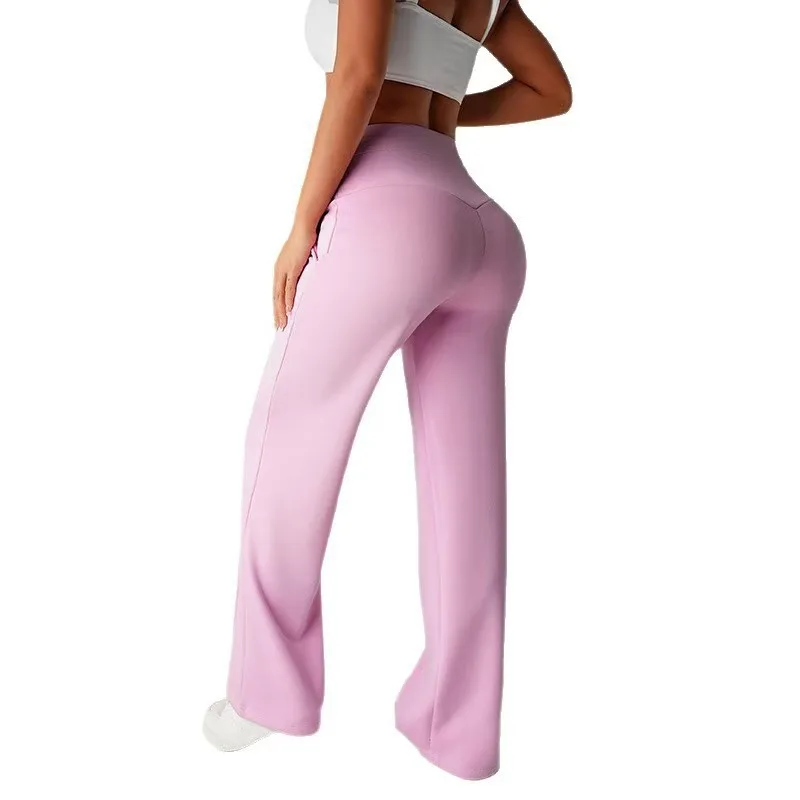 Cross-border New Waist Pressing Pocket Slim Long Outdoor Leisure Sports Comfortable Straight Pants Cw96383