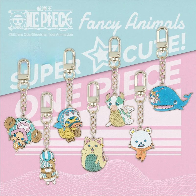 1 szt. Oficjalny brelok do kluczy ONE PIECE w formie zwierzątka – urocze kolekcje do noszenia lub ekspozycji, idealny prezent o tematyce anime