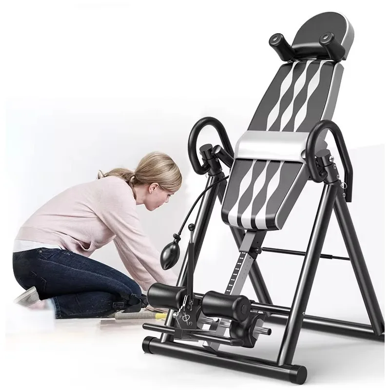 Picture 6: Handstand Machine Inflatable Height Adjustment Foldable  Gravity Inversion Table Newly
