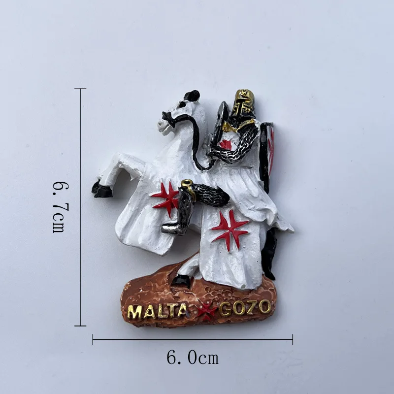 فارس أوروبا ثلاثية الأبعاد مغناطيس الثلاجة جمع الحرف اليدوية هدية السياحة تذكارية الراتنج مغناطيس الثلاجة ملصق ديكور المنزل #3