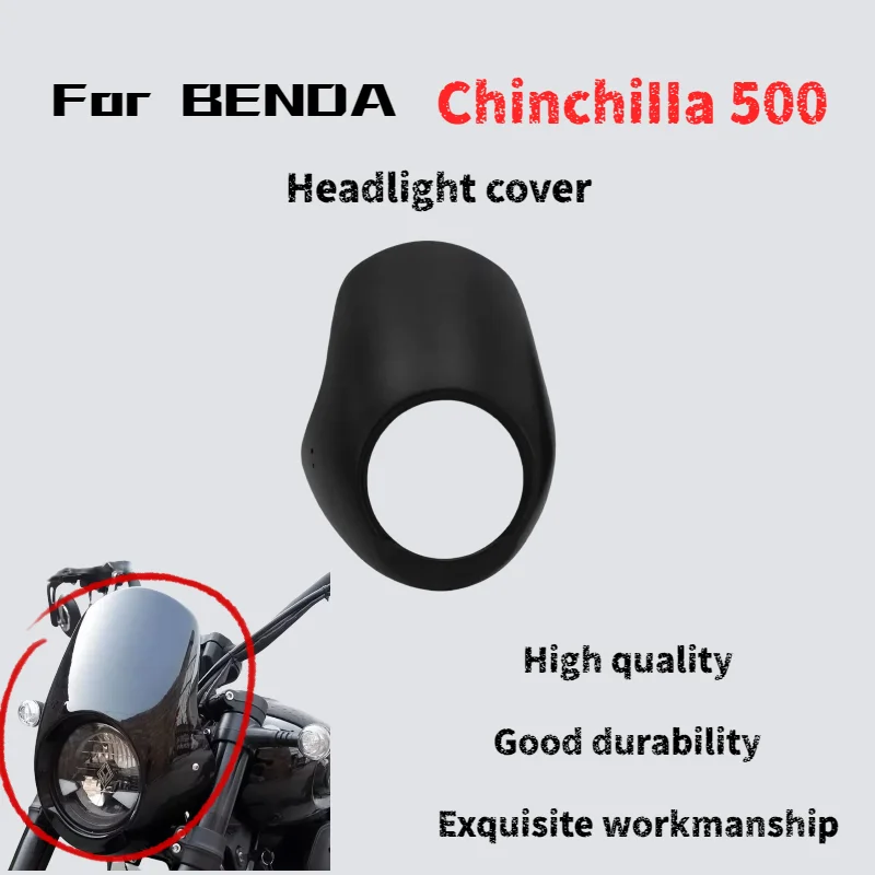 ل Benda Chinchilla 500/450 التحديثية المصابيح الأمامية الأصلية خنزير رئيس هود الجبهة الرياح منحرف غطاء الزخرفية الملحقات #1
