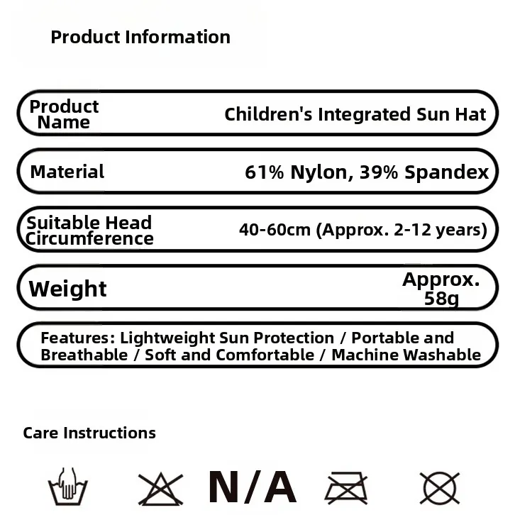 Kids Sun Visor Hat, 58g Lightweight 3-Layer Breathable, UPF50+ UV Protection, Machine Washable for 2-12 Years Old view 6