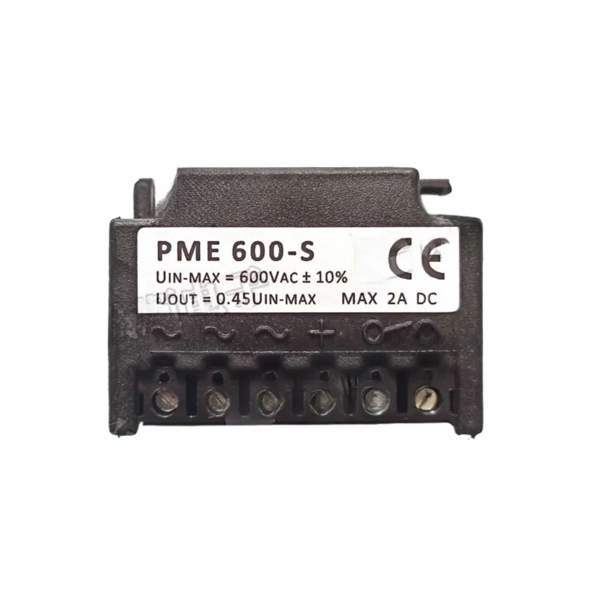 PME 600-S  Uin-max=600Vac±10% Uout=0.45Uin-max MAX 2A DC