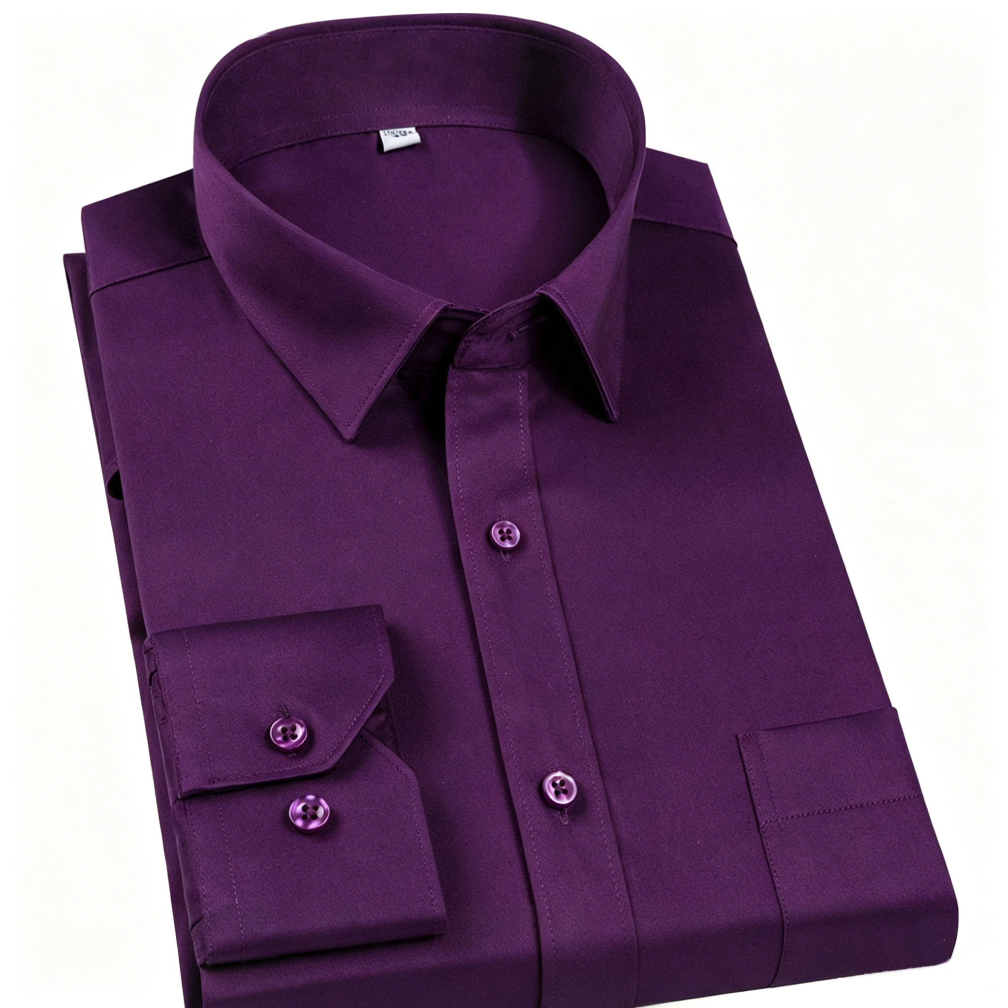 Camisa de algodón con estampado Floral para hombre, camisa de vestir de manga larga con botones, ajustada, informal, con Forma de negocios
