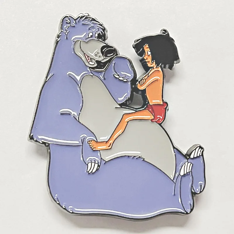 C4044 Cartoon Cute Bear Lapel Pins for Backpack Enamel Pins Men Women's Brooch Badges on Clothes Jewelry Accessories