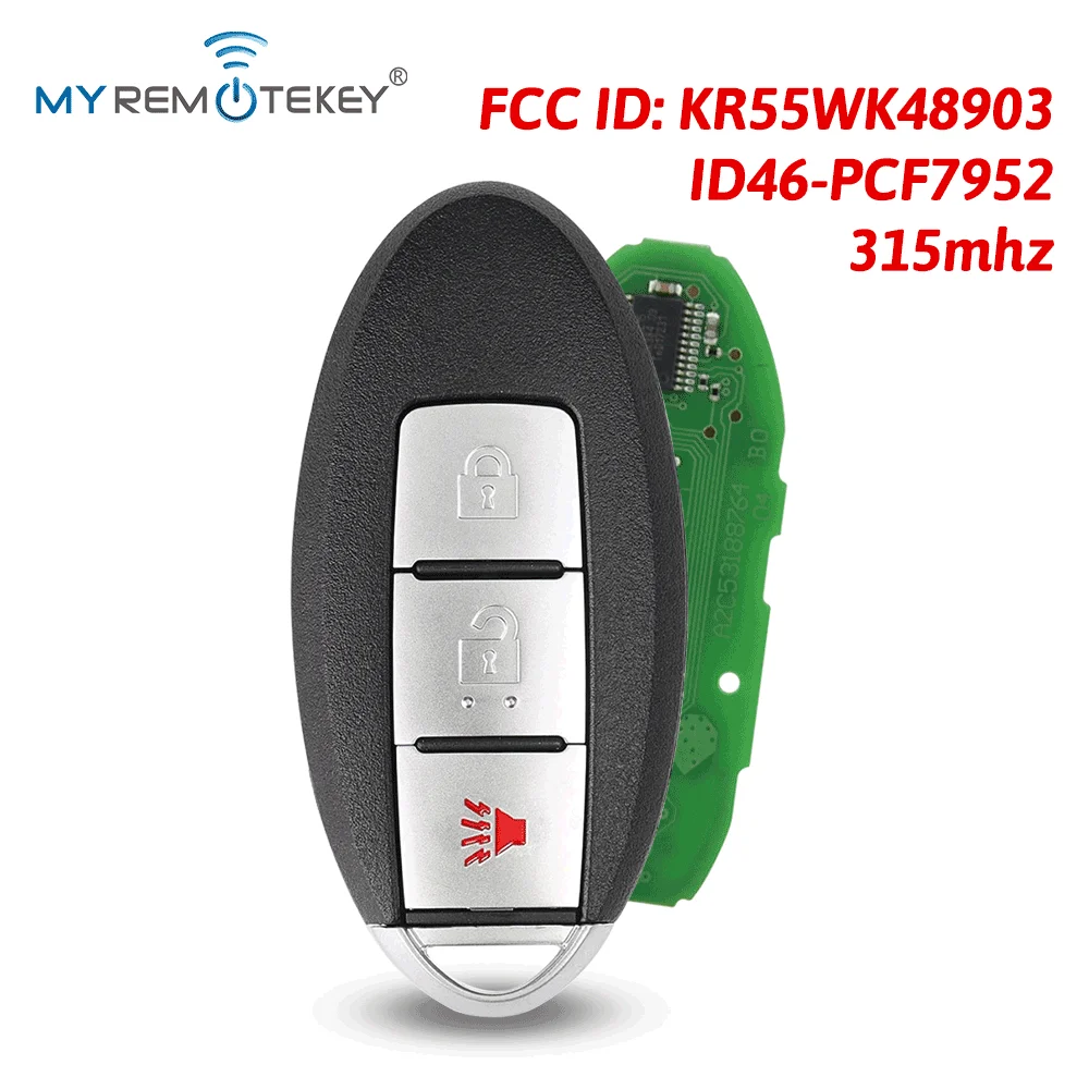 

Remtekey KR55WK49622 Smart Key 3 Button keyless go for Nissan 370Z key 2009 -2019 315mhz ID46-PCF7952 chip