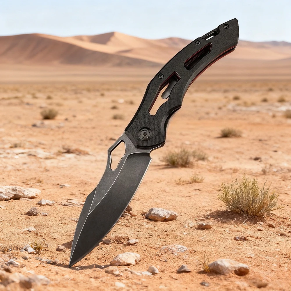 

Portable Wilderness Survival Adventure Utility Pocket Knife 8Cr13Mov Blade EDC Folding Knife G10 Handle Camping Hunting Knife