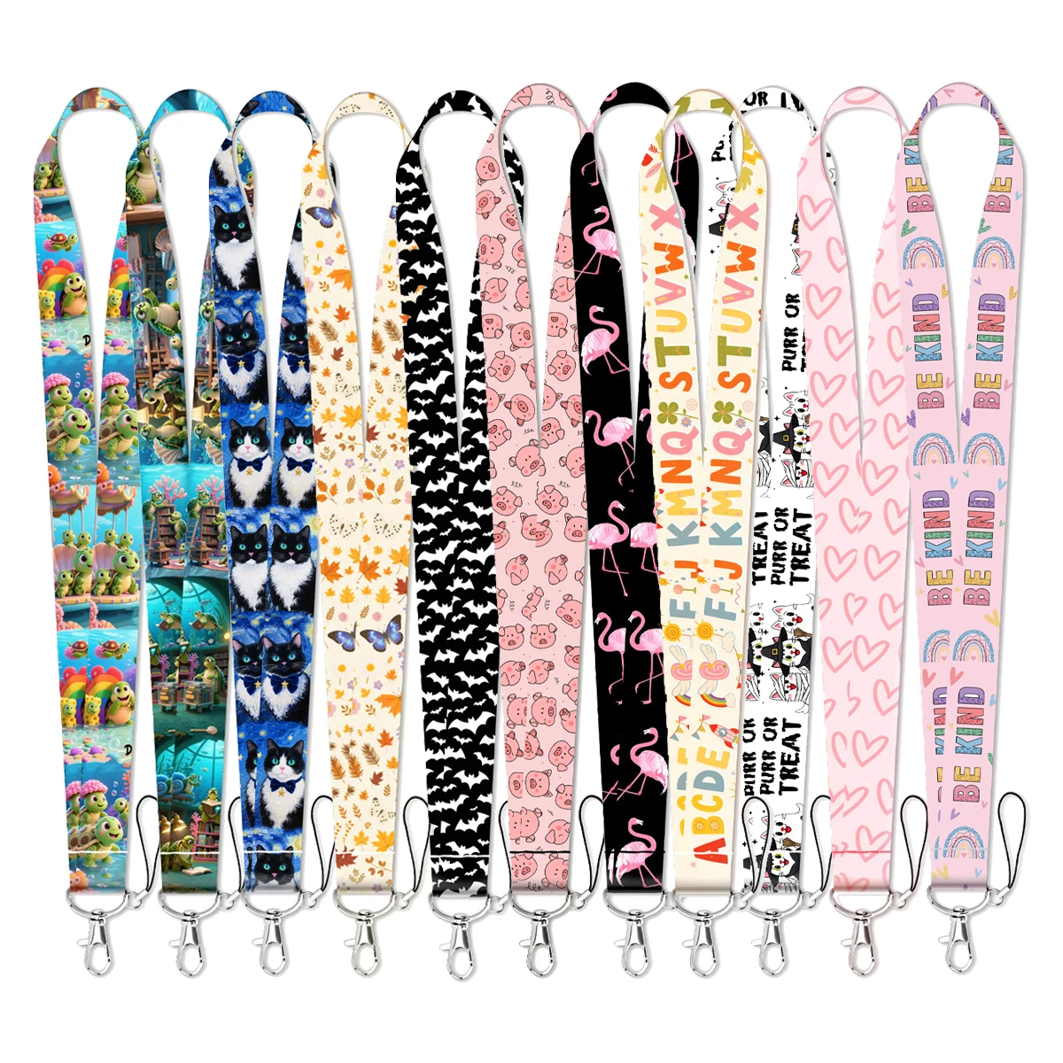 

Cartoon Animals Series Rope Strap Keychain Sea Turtle Lanyard For Cars Motorcycles Keys Anti-Lost Hang Rope Accessories Gifts